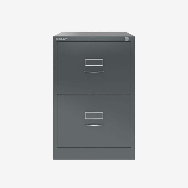 Bisley 6-Drawer Steel Vertical File Cabinet Black Letter/A4 (md6-bk)