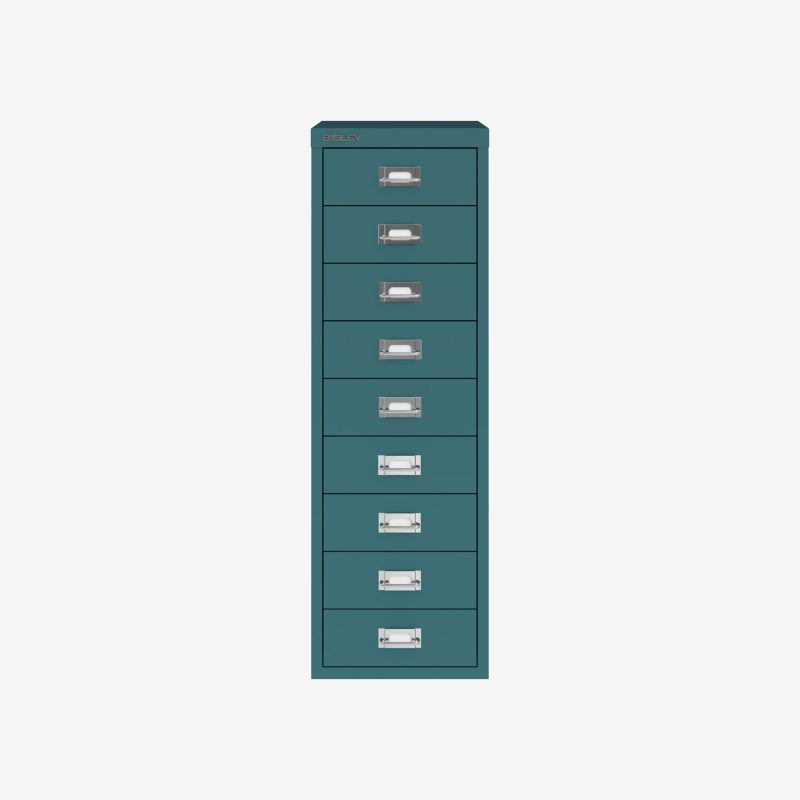 Bisley Multidrawer Cassettiera metallica, 10 cassetti, Grigio chiaro -  Cassettiere e Moduli a Scomparti